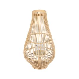 Farol Natural Bambú Cristal 30 x 30 x 55 cm Precio: 47.177899274. SKU: B172EYSEQS