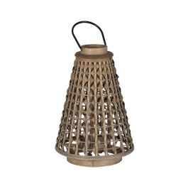 Farol Gris Bambú Cristal 34 x 34 x 49 cm Precio: 49.4768993708. SKU: B1A5QXXX28