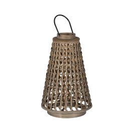 Farol Gris Bambú Cristal 38 x 38 x 57 cm Precio: 51.49999943. SKU: B1GK5RSY9F