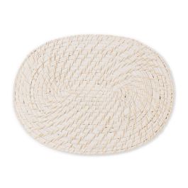 Salvamantel Blanco Bambú Ratán 40 x 30 x 0,5 cm Precio: 13.50000025. SKU: B1DG7B4XBP