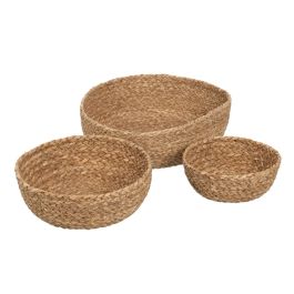 Cesta Decorativa Fibra natural 34 x 34 x 11 cm (3 Unidades) Precio: 49.4768993708. SKU: B16AXZDWDH