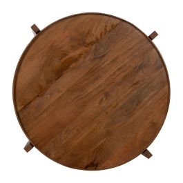 Mesa de Centro Marrón Madera de mango 81 x 81 x 46 cm