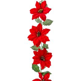 Guirnalda de Navidad Rojo Verde Plástico 180 cm