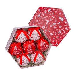 Bolas de Navidad Blanco Rojo Papel Polyfoam Muñeco de Nieve 7,5 x 7,5 x 7,5 cm (7 Unidades) Precio: 18.49999976. SKU: B19KFEYK67