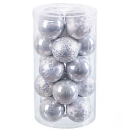 Bolas de Navidad Plateado Plástico 6 x 6 x 6 cm (20 Unidades) Precio: 7.95000008. SKU: B1F2N64YHZ