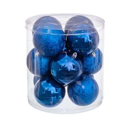 Bolas de Navidad Azul Plástico Ø 8 cm 19,5 X 19,5 X 22 CM (12 Unidades) Precio: 16.8795005566. SKU: B1C26XXBZB