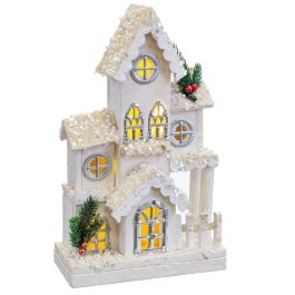 Adorno Navideño Blanco Madera Casa 24 x 11 x 39 cm Precio: 53.227900145199996. SKU: B1DPHVJ7R4