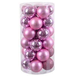 Bolas de Navidad Rosa Plástico 6 x 6 x 6 cm (30 unidades) Precio: 14.95000012. SKU: B1DTTJ4SFH