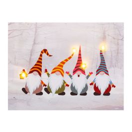 Cuadro Navidad Multicolor Madera Lienzo 40 x 30 x 18 cm Precio: 16.94999944. SKU: B174P6DRCP