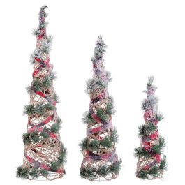 Árbol de Navidad Multicolor Fibra natural 20 x 20 x 80 cm (3 Unidades) Precio: 58.6850005445. SKU: B1BPRFNQRM