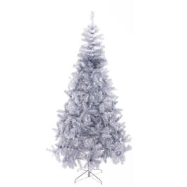 Árbol de Navidad Plateado Metal Plástico 110 x 110 x 210 cm