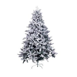 Árbol de Navidad Blanco Verde PVC Metal Polietileno Nevado 210 cm Precio: 197.94999961. SKU: B1CTP7KQ98