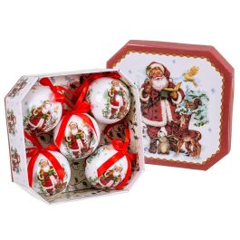 Bolas de Navidad Multicolor Papel Polyfoam Papá Noel 7,5 x 7,5 x 7,5 cm (5 Unidades) Precio: 13.98999943. SKU: B162QK5CGJ