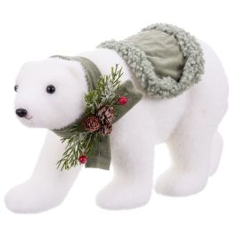 Adorno Navideño Blanco Multicolor Plástico Polyfoam Tejido Oso 16 x 35 x 21 cm Precio: 19.49999942. SKU: B183FSNBE9