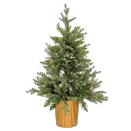 Árbol de Navidad Verde Dorado Polietileno 82 x 82 x 120 cm Precio: 102.69000049. SKU: B12SSTYQTK