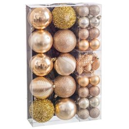 Bolas de Navidad Dorado (50 Unidades)
