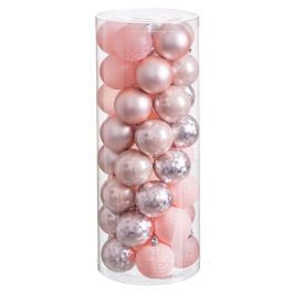 Bolas de Navidad Rosa Plástico 6 x 6 x 6 cm (40 unidades) Precio: 19.94999963. SKU: B1CS7KZ5GR