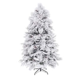 Árbol de Navidad PVC Polietileno Piñas Nevado 100 x 100 x 240 cm Precio: 376.50000025. SKU: B1KLMYB3YW