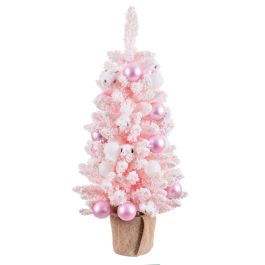 Árbol de Navidad Rosa PVC Flores Bolas 30 x 30 x 90 cm