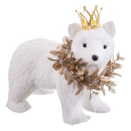 Adorno Navideño Blanco Oro Oso 22 x 15 x 20 cm Precio: 26.6112941952. SKU: B1JJWXQRCZ