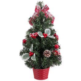 Árbol de Navidad Rojo Verde PVC Piñas 26 x 26 x 50 cm Precio: 16.50000044. SKU: B19EJ47LZ2