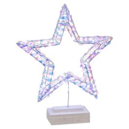 Decoración luminosa Plateado Estrella 30 x 7 x 36 cm Precio: 20.89000023. SKU: B13CYMZNPH