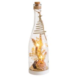 Adorno Navideño Natural Flores Botella 8,3 x 8,3 x 28,5 cm Precio: 15.49999957. SKU: B1B8NEFAJ9