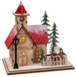 Adorno Navideño Multicolor Casa 9,5 x 7,5 x 14,5 cm