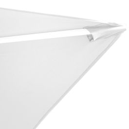 Sombrilla Alba 300 x 400 cm Aluminio Blanco