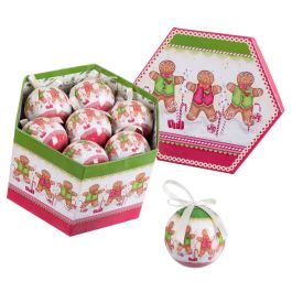 Bolas de Navidad Multicolor Polyfoam Ø 7,5 cm Muñeco Jengibre (14 Unidades) Precio: 33.5049007018. SKU: B18S9PRHWS