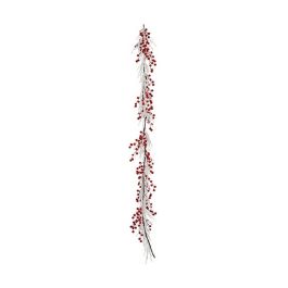 Guirnalda de Navidad Nevado Rojo Blanco Plástico 40 x 9 x 40 cm Precio: 19.89000057. SKU: B13LLFYFQN