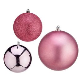 Bola de Navidad Ø 10 cm 6 Unidades Rosa Plástico Precio: 4.94999989. SKU: B156BBT9SX