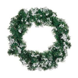 Corona de Navidad Copos de nieve Blanco Verde Precio: 9.9499994. SKU: B1DTWB94DB