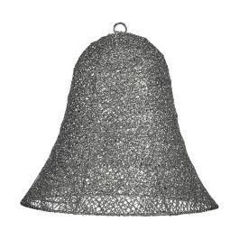 Adorno Navideño Campana Gris Metal Plástico (30 x 27 x 30 cm) Precio: 5.94999955. SKU: B18HWHL5TW