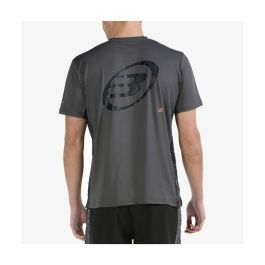 Camiseta Deportiva de Manga Corta Bullpadel Mixta Pádel Gris oscuro
