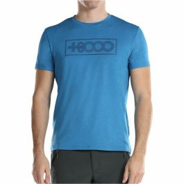 Camiseta de Manga Corta Hombre +8000 Uyuni Azul Añil