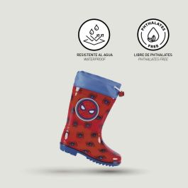 Botas de Agua Infantiles Spiderman Rojo