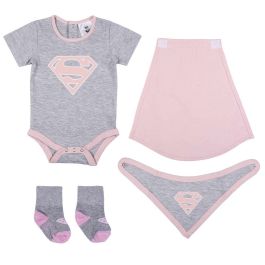 Set de Regalo para Bebé DC Super Hero Girls 4 Piezas