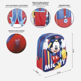 Mochila Infantil 3D Luces Mickey Azul Oscuro