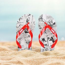Chanclas para Hombre Marvel Rojo Gris Chanclas para Hombre Marvel Rojo Gris