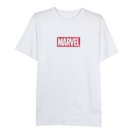 Camiseta de Manga Corta Hombre Marvel Blanco Adultos