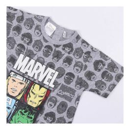 Pelele de Manga Corta para Bebé Marvel Gris