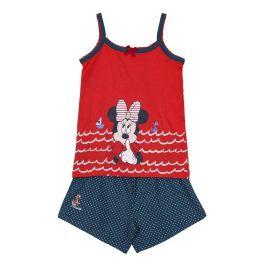 Pijama de Verano Minnie Mouse Azul marino Rojo