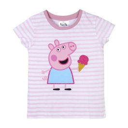 Camiseta de Manga Corta Infantil Peppa Pig Rosa