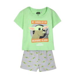 Pijama de Verano The Mandalorian Verde Verde Claro Infantil