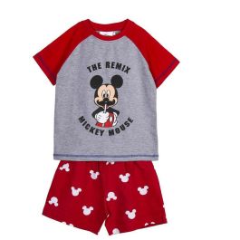 Pijama de Verano Mickey Mouse Rojo Gris Precio: 9.9499994. SKU: S0731121
