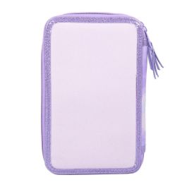 Estuche Escolar con Accesorios Frozen 43 Piezas Lila (12,5 x 6,5 x 19,5 cm) Estuche Escolar con Accesorios Frozen 43 Piezas Lila (12,5 x 6,5 x 19,5 cm)