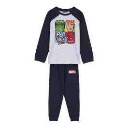 Pijama Infantil Marvel Gris