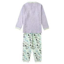 Pijama Infantil Snoopy Verde Gris Azul