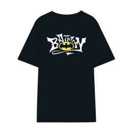 Camiseta de Manga Corta Hombre Batman Negro Unisex adultos
